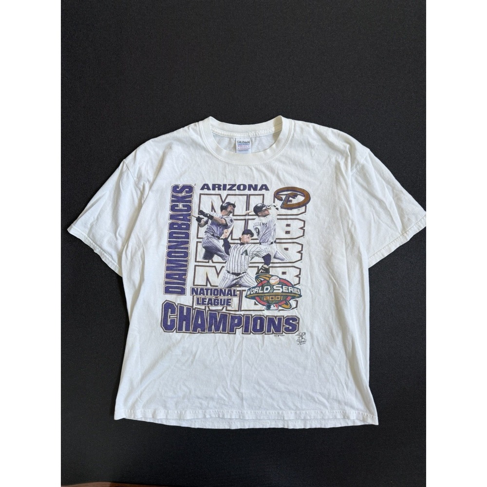 Vintage Arizona Diamondbacks MLB 2001 World Series Champions T-Shirt Y2K XL